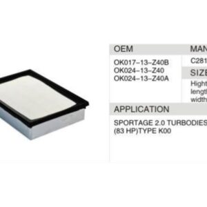 DAHEFILS Air Filter 0K017-13-Z40B