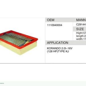 DAHEFILS Air Filter 1110940004