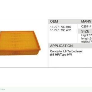 DAHEFILS Air Filter 13721730946