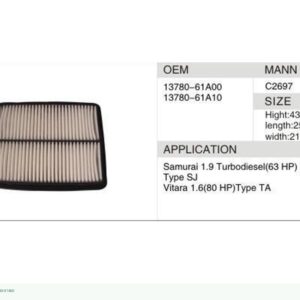 DAHEFILS Air Filter 13780-61A00