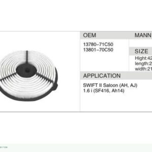 DAHEFILS Air Filter 13780-71C50