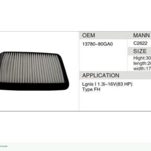 DAHEFILS Air Filter 13780-80GA0