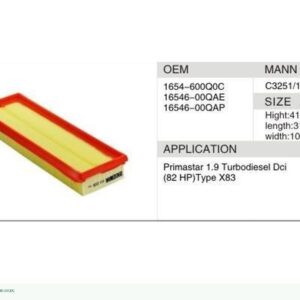 DAHEFILS Air Filter 16546-00Q0C