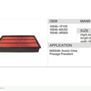 DAHEFILS Air Filter 16546-1P100
