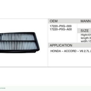 DAHEFILS Air Filter 17220-P0G-000