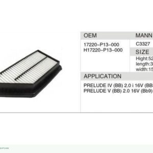 DAHEFILS Air Filter 17220-P13-000