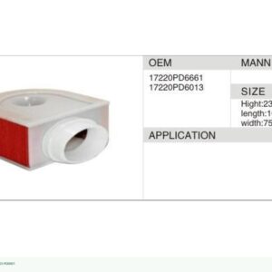 DAHEFILS Air Filter 17220-PD6661