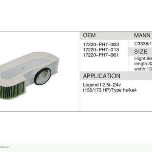 DAHEFILS Air Filter 17220-PH7-003