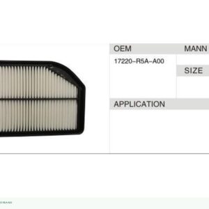 DAHEFILS Air Filter 17220-R5A-A00