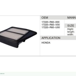 DAHEFILS Air Filter 17220-R60-000
