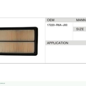 DAHEFILS Air Filter 17220-R6A-J00