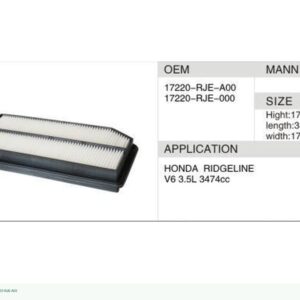 DAHEFILS Air Filter 17220-RJE-A00
