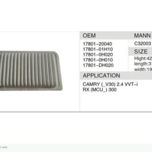 DAHEFILS Air Filter 17801-20040
