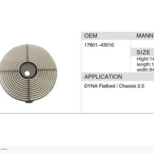 DAHEFILS Air Filter 17801-43010