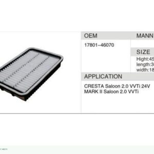 DAHEFILS Air Filter 17801-46070
