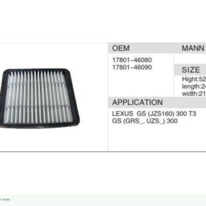 DAHEFILS Air Filter 17801-46080
