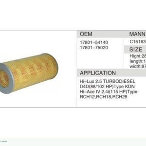 DAHEFILS Air Filter 17801-54140