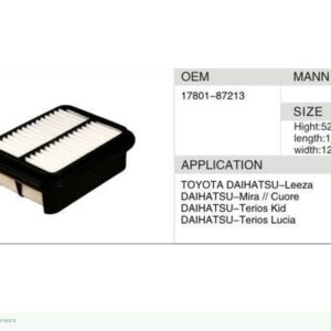 DAHEFILS Air Filter 17801-87213