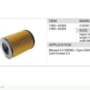 DAHEFILS Air Filter 17801-87303