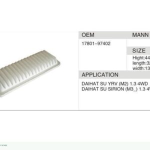 DAHEFILS Air Filter 17801-97402