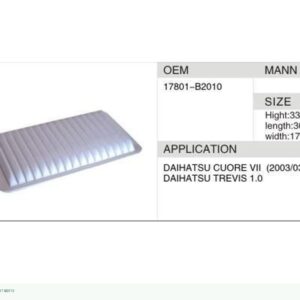 DAHEFILS Air Filter 17801-B2010