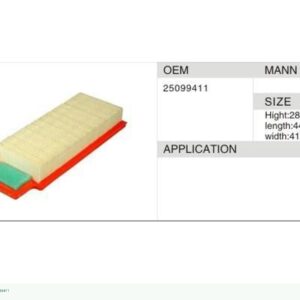DAHEFILS Air Filter 25099411
