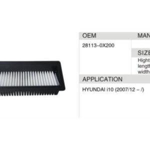 DAHEFILS Air Filter 28113-0X200