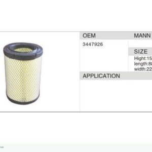DAHEFILS Air Filter 3447926
