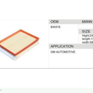 DAHEFILS Air Filter 834316
