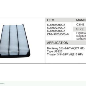 DAHEFILS Air Filter 8-97035303-3