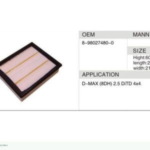 DAHEFILS Air Filter 8-98027480-0