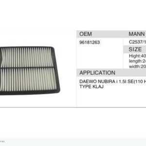 DAHEFILS Air Filter 96181263