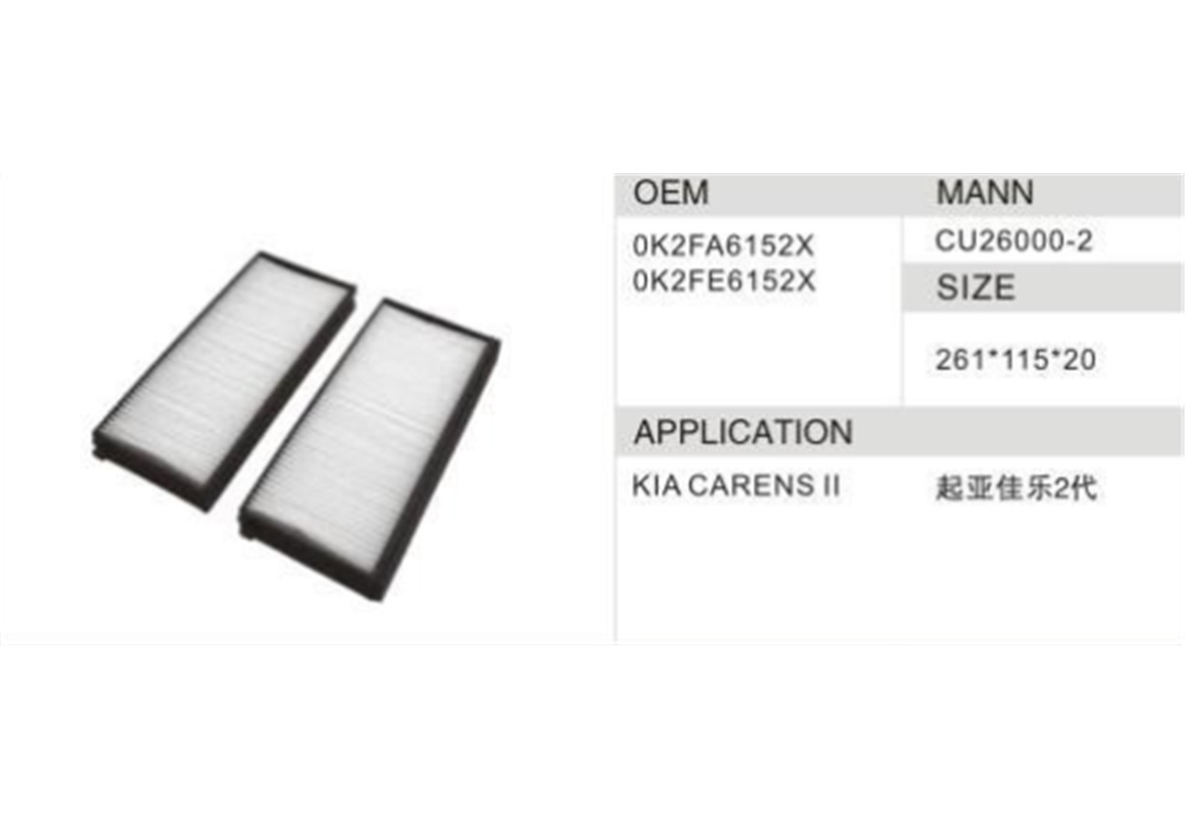 DAHEFILS Kia Cabin Air Filter 0K2FA6152X