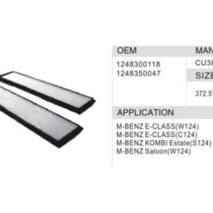 DAHEFILS Benz Cabin Air Filter 1248300118