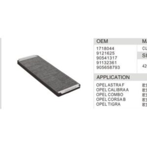 DAHEFILS Opel Cabin Air Filter 1718044