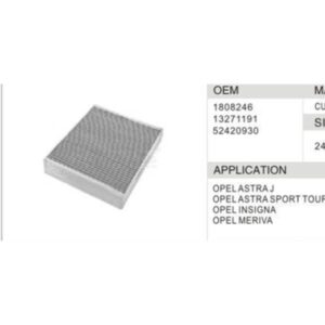DAHEFILS Opel Cabin Air Filter 1808246
