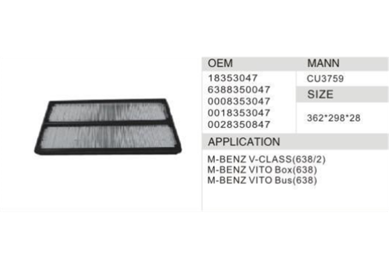 DAHEFILS Benz Cabin Air Filter 18353047