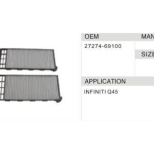 DAHEFILS Nissan Cabin Air Filter 27274-69100