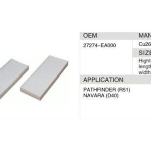 DAHEFILS Nissan Cabin Air Filter 27274-EA000