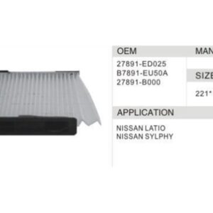 DAHEFILS Nissan Cabin Air Filter 27891-ED025