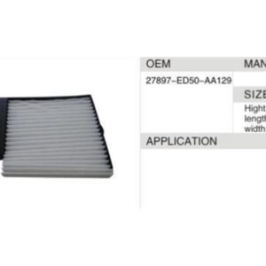 DAHEFILS Nissan Cabin Air Filter 27897-ED50-AA129