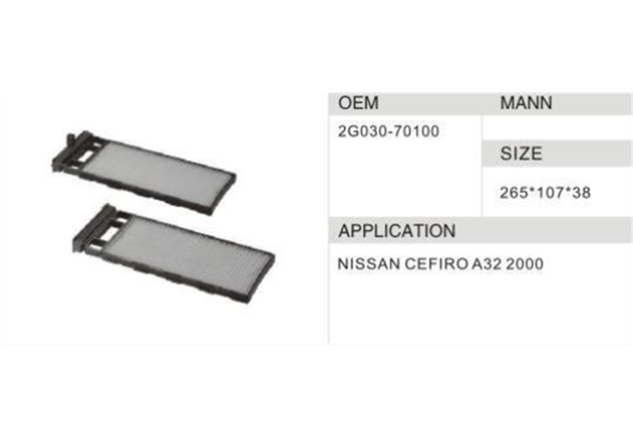 DAHEFILS Nissan Cabin Air Filter 2G030-70100