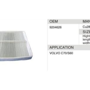 DAHEFILS Volvo Cabin Air Filter 30676413