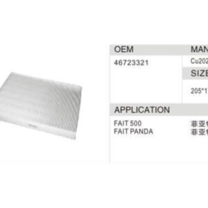 DAHEFILS Fiat Cabin Air Filter 46723321