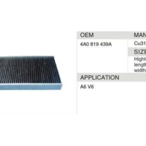 DAHEFILS Audi Cabin Air Filter 4A0819439A