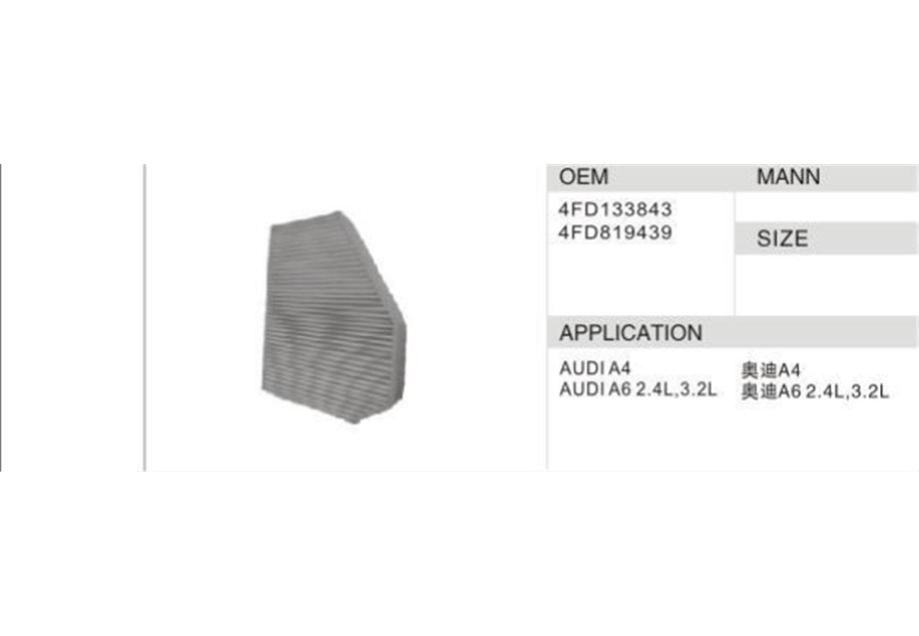 DAHEFILS Audi Cabin Air Filter 4FD133843