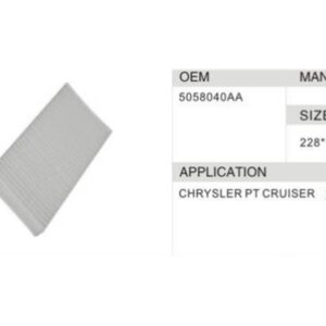 DAHEFILS Chrysler Cabin Air Filter 5058040AA