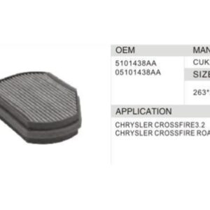 DAHEFILS Chrysler Cabin Air Filter 5101438AA