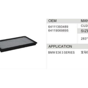 DAHEFILS BMW Cabin Air Filter 6411393489