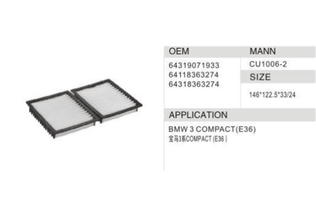DAHEFILS BMW Cabin Air Filter 64319071933